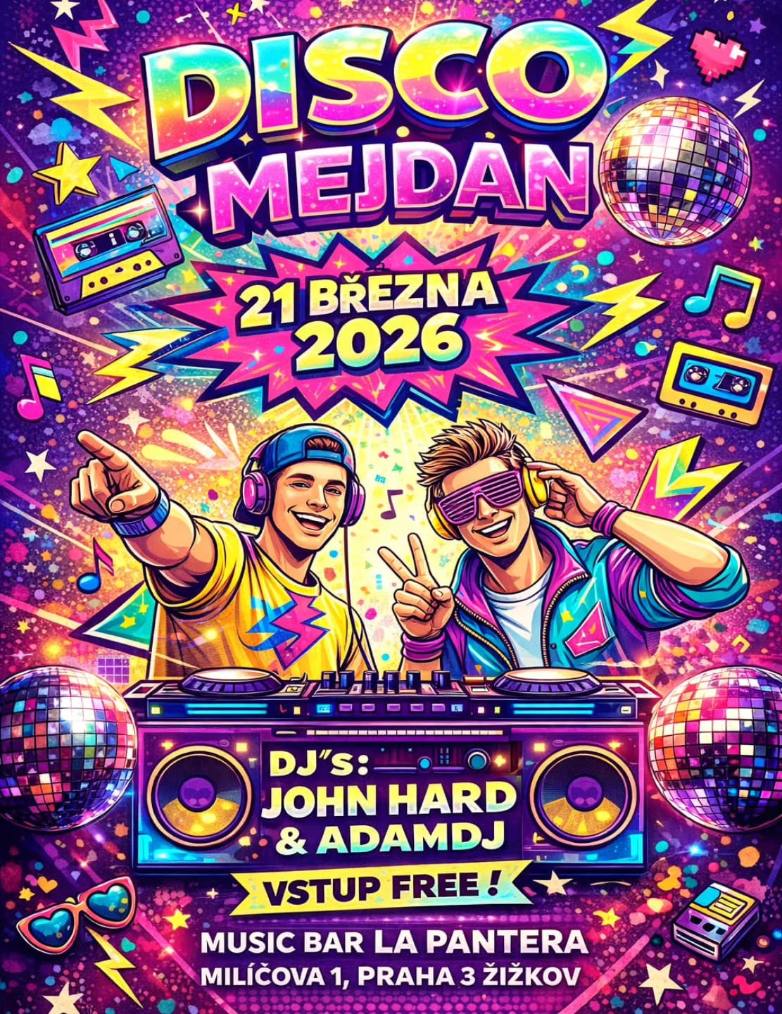 Instagram — ​Sobotní plány? Máme jasno! 🕺✨ Disco Mejdan v Music Bar La P