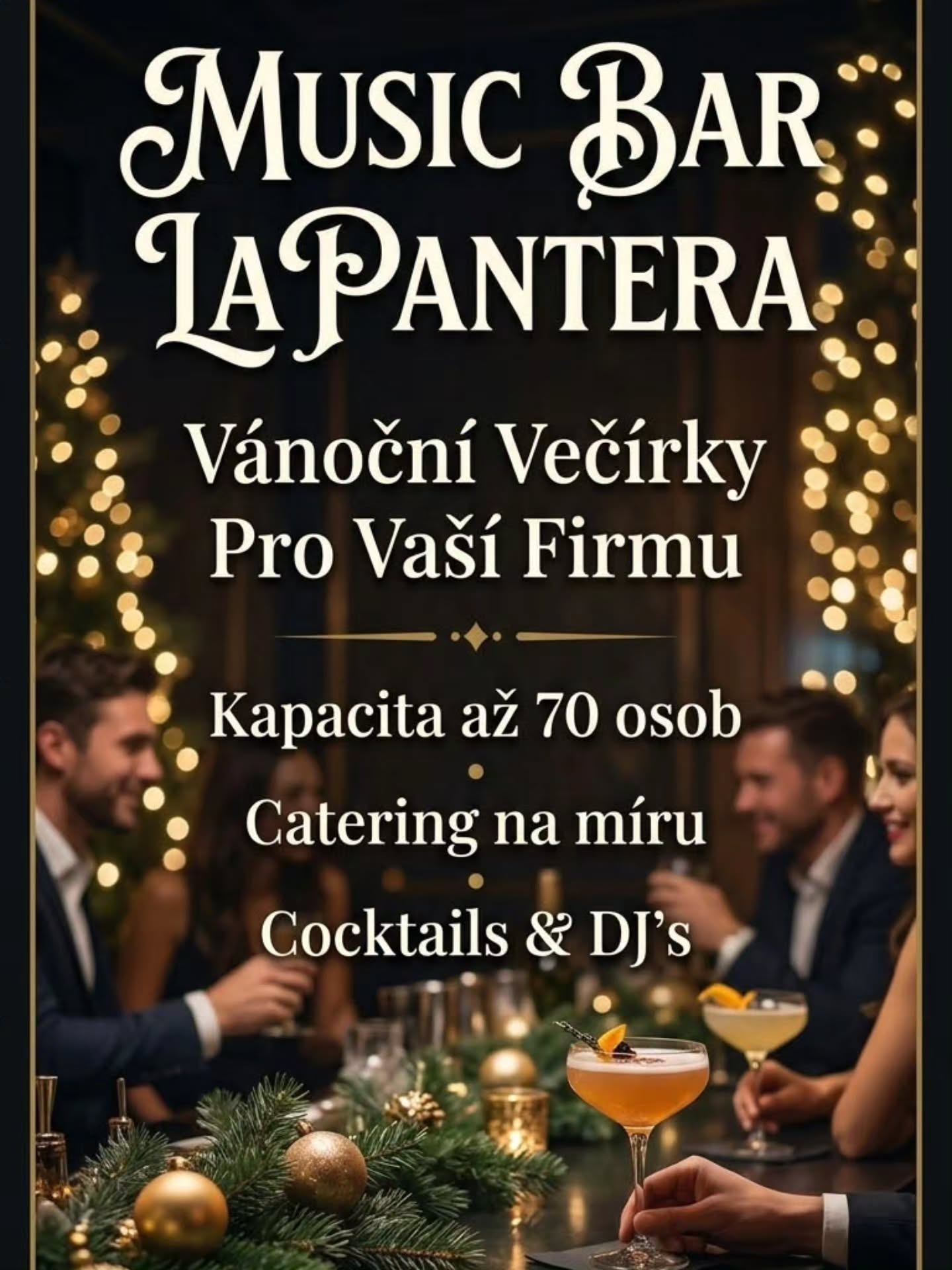 Instagram — 🎄 VÁNOČNÍ VEČÍRKY PRO VAŠI FIRMU 🎄
🥂 MUSIC BAR LAPANTERA 🥂
C